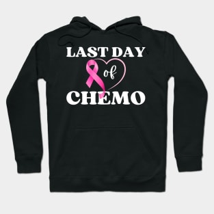 Last Day Of Chemo Radiation Womens Breast Cancer Survivor Hoodie